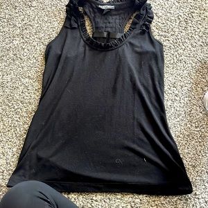 size large black tank top